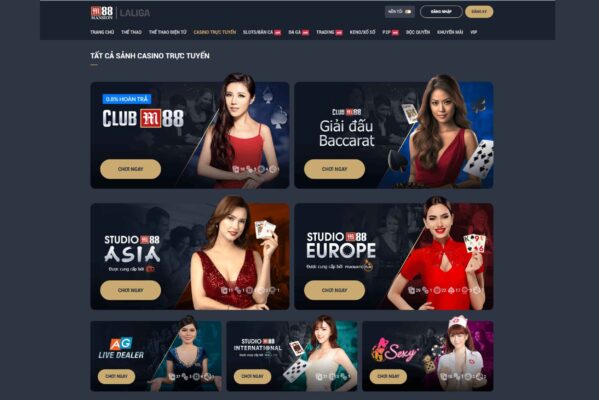 Sơ lược về M88 Casino trực tuyến uy tín 