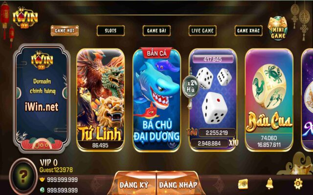 Game vui được yêu thích tại IWIN 