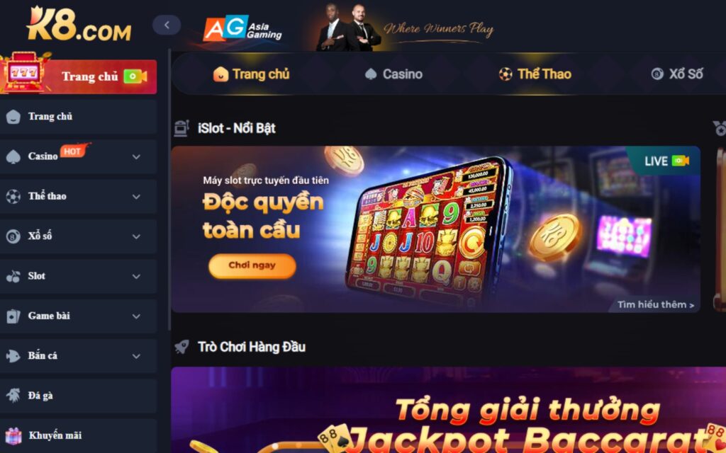 Tổng quan về nhà cái K8