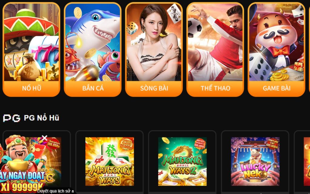 Các thể loại game có trong nhà cái I9BET