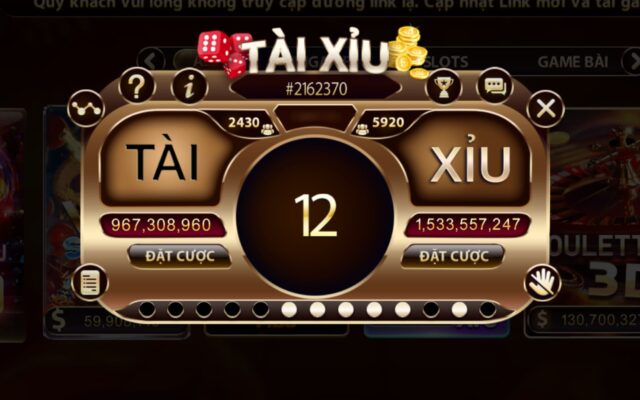 Tài xỉu là trò chơi phổ biến tại các cổng game, nhà cái