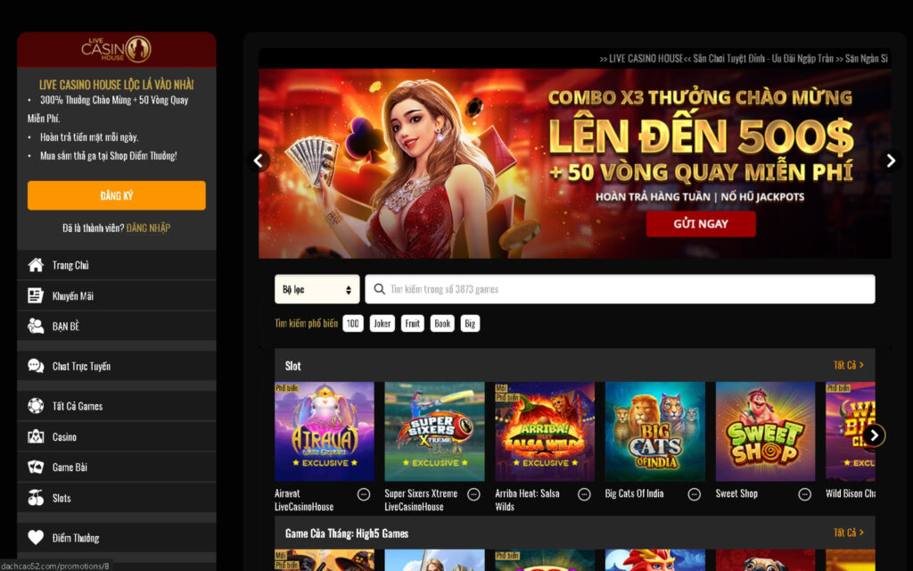 Thông tin cơ bản về nhà cái game bài Live Casino House