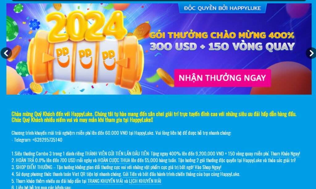 Tổng quan giới thiệu nhà cái HappyLuke