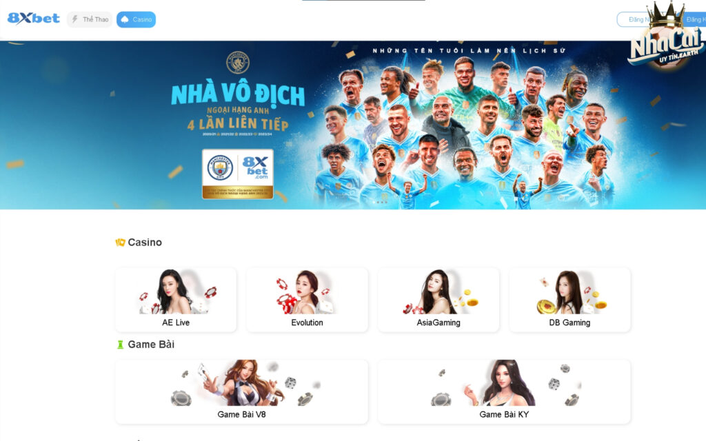 Các sản phẩm và dịch vụ cá cược của 8xbet